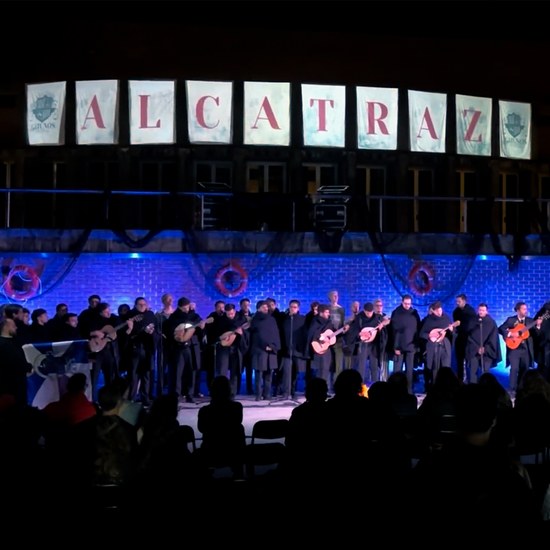 Videomapping no Alcatraz — Festival de Tunas dos Gatunos